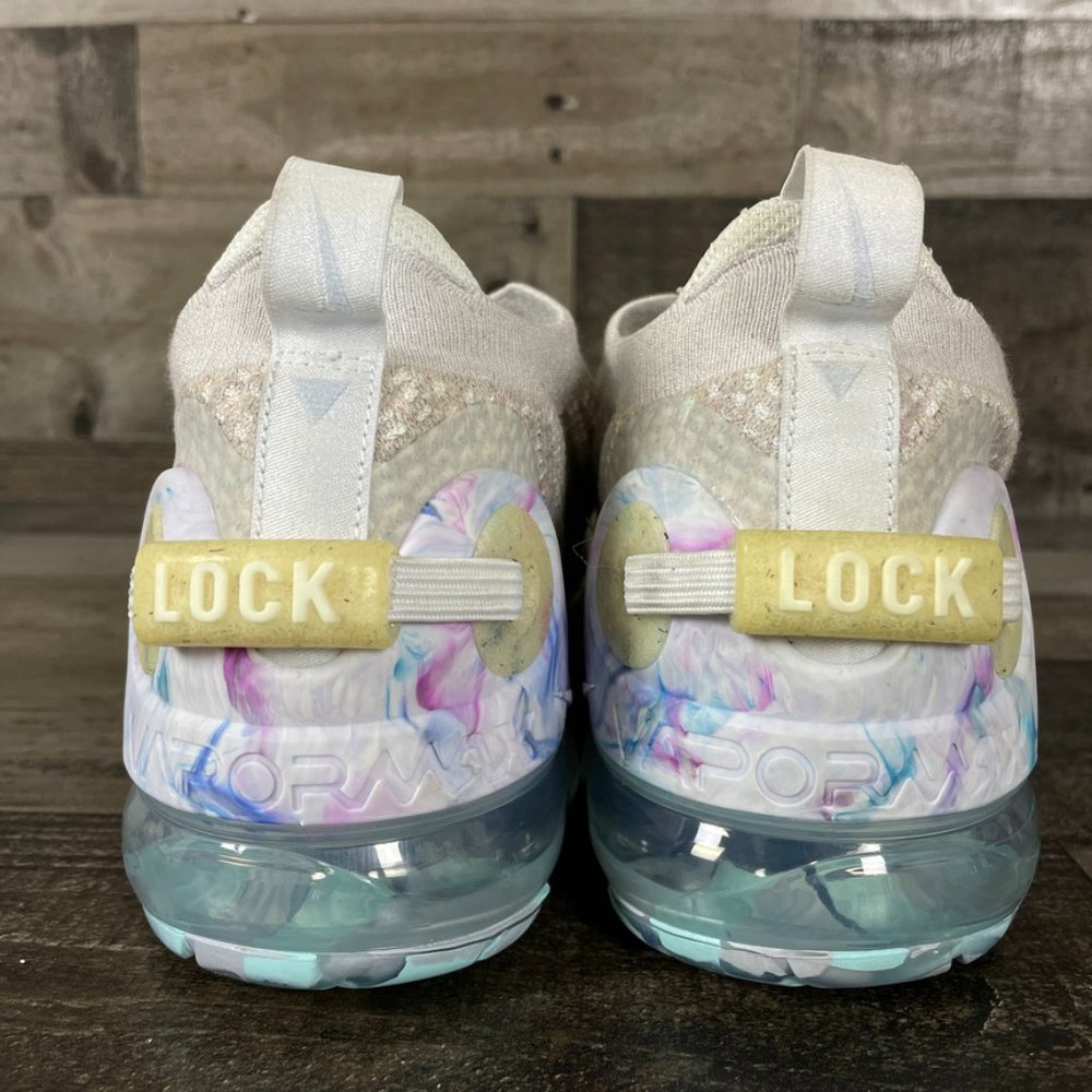 Nike Air VaporMax 2020 Flyknit Mens 10 Summit White Running Shoes CJ6740-100 - Picture 7 of 11